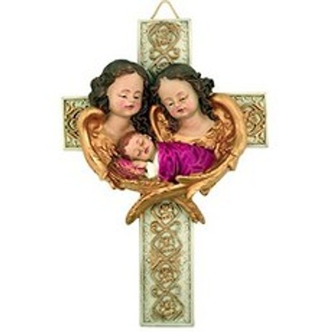 Guardian Angel Resin Wall Cross for Baby Nursery 7 1 4 Inch, 본상품