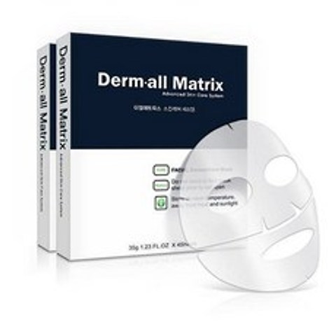 [Derm all matrix] 더멀매트스팩 마스크팩 더멀팩 4매 당일발송, 1box