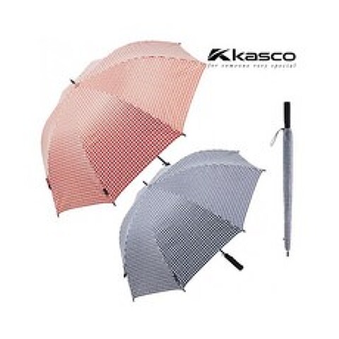 한국카스코 정품 원터치 UV 차단 경량 골프 양산 우산 300g, 화이트/오렌지