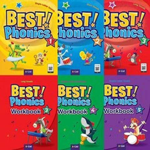 Alist Best Phonics 베스트 파닉스 1 2 3 4 5 Studentbook Workbook 선택구매, SB+WB 5 (9788925666679+9788925666723)