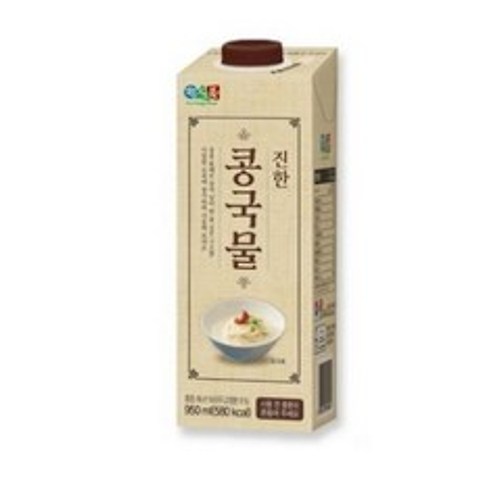 new 베지밀 정식품 진한 콩국물, 3개, 950ml