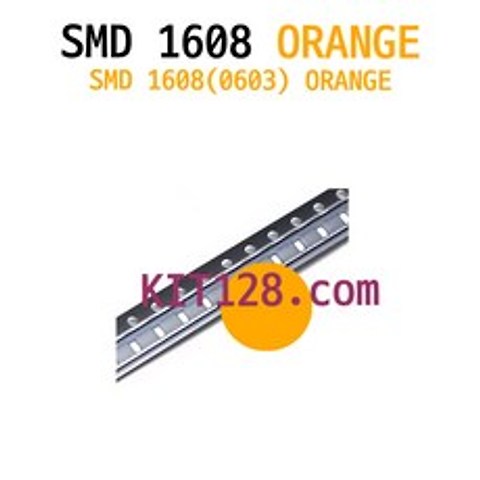 Any 칩SMD 1608 0603 LED ORANGE(주황 주황색) (10개 묶음), 1개 단위