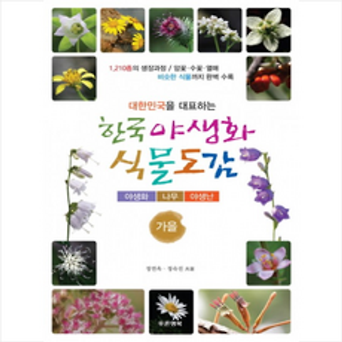한국 야생화 식물도감 가을 + 미니수첩 제공