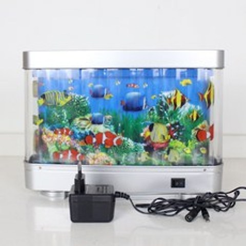 568974 / 가짜 물고기 탱크 장식 방 및 위한 애완 동물 LED 선물 자동으로 가짜 물고기와 수영 led 수족관 빛 선물 상자