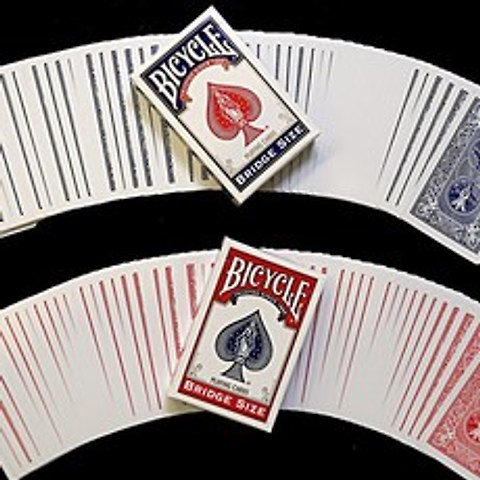 USPCC 손이 작은 마술사들을 위한 마술카드 바이시클카드 브릿지, 블루