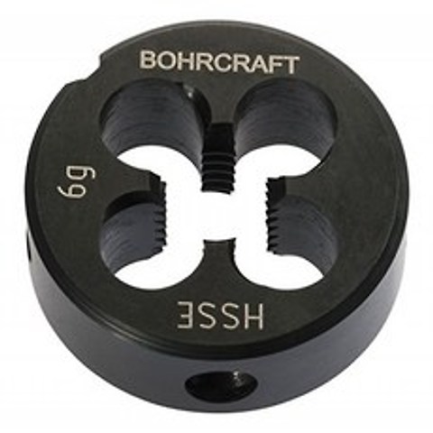 Bohrcraft 스레딩 다이 DIN EN 22568 6G HSS-Eco5 미터 나사 M 6 42101100800, 단일옵션