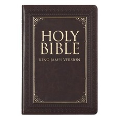 Christian Art Publishers 영어 성경 바이블 KJV 킹제임스버전 큰 글씨 Holy Large Print Bible Brown Leather