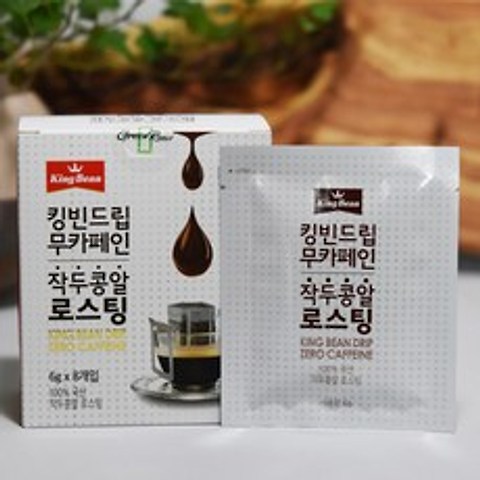 작두콩 디카페인 커피 킹빈 드립 6g x 8개입, 단품