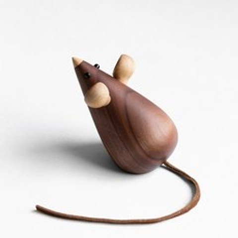 원목 카이보예센 호두까기 인형 목각인형 고양이 쥐 우드토이, 호두나무 쥐 한 마리