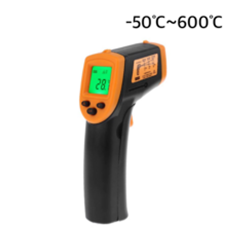 KANGA -50~600도 측정 적외선 온도계 레이저 고기 요리온도계