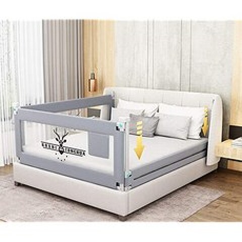 EOM ) 유아용 침대 레일 엑스트라 롱 스윙 다운 베이비 침대 가드 친애하는 패턴이있는 안전 침대 레일을 [1Side(79