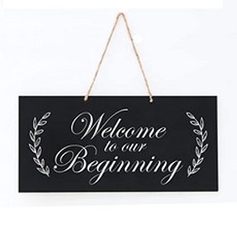 LifeSong Milestones 결혼 기념일 약혼 장식 밧줄 서명 신부와 신랑 장식받는 수신 및 의식 (우리의 시작에 오신 (Welcome to Our Beginnning), Welcome to Our Beginnning