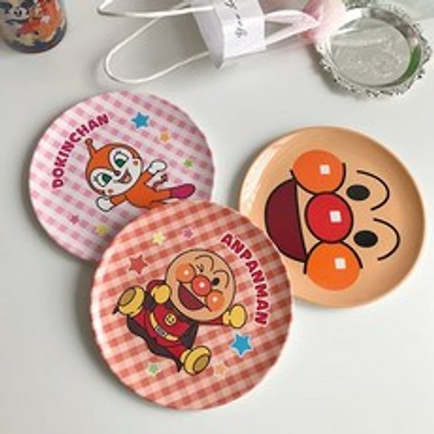 호빵맨 미니접시 디저트 케잌 과일 접시, 기본호빵맨