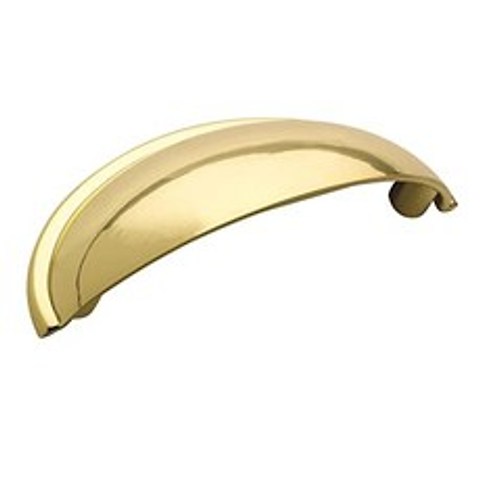 BP530193 Cup Pulls 2-1 2 in (64 mm) Ce (Polished Brass 2-1／2 in (64 mm) Center-to-Center Single), 본상품