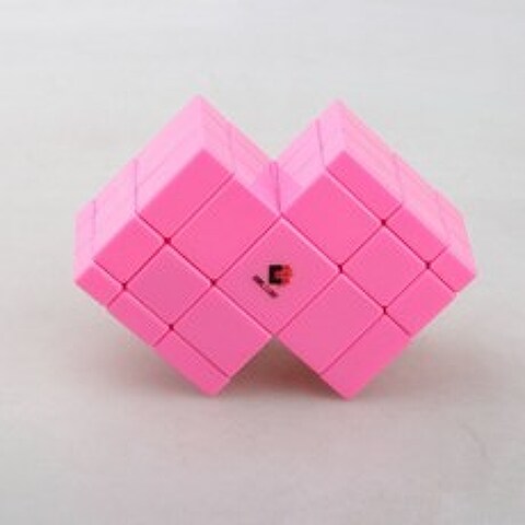 큐브 유기어스 큐브twist 2 in 1 샴 매직 큐브 미러 블록 스피드 퍼즐 conjoint 교육 완구 cubing o, 분홍색-47201598