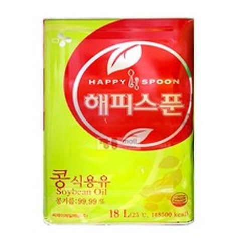 CJ 해피스푼 콩식용유18L/대용량/튀김요리/대두포함