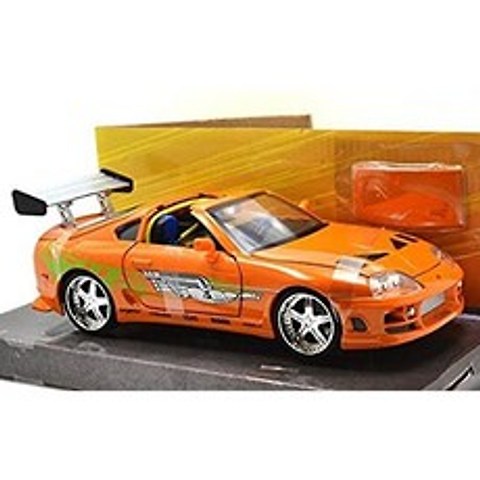 JadaToys 1:24scale FAST amp; FURIOUS BRAIANS TOYOTA SUPRA (ORANGE) JadaToys 1:24 Scale Fast and Fur, One Color_One Size, One Color_One Size, 상세 설명 참조0