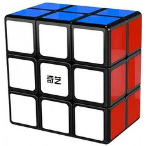 큐버 모양의 치이 3x3x2 블랙 큐보이드 속도 큐브 치이 332 타워형 퍼즐:, 단일옵션, 1