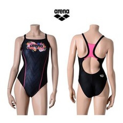[아레나] [수영복] 여성 일반 원피스 수영복 AUFLO02BLK