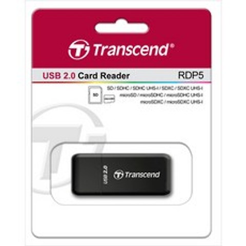 트랜센드 RDP5 TS-RDP5K 카드 멀티 리더기 (신형) 멀티리더기, 모델