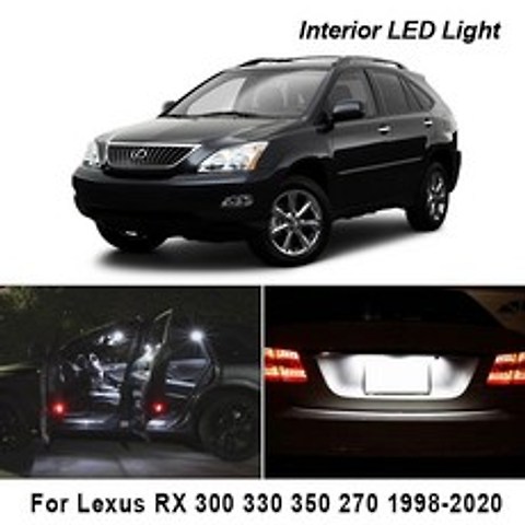 Canbus For Lexus RX 300330350270400h 450h RX300 RX330 RX350 RX270 RX400h RX450h 1998 2020 자동 LED 실내, 아이스 블루, 1998-2003 10 개
