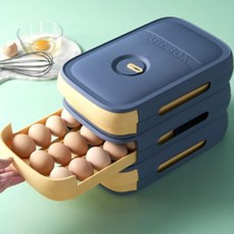 에그트레이 계란트레이 냉장고 계란 보관함 보관용기 케이스, 연그린