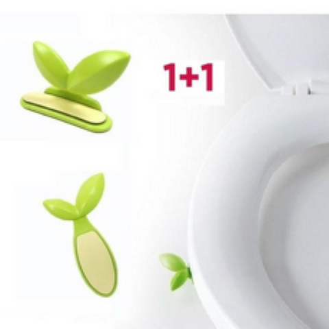 파릇파릇 새싹 변기뚜껑 손잡이 1+1 에코형 화장실 변기손잡이 세트 변기커버손잡이 (일반형 비데형) 변기뚜껑손잡이, 2세트