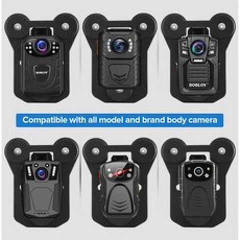 BOBLOV 마그네틱 흡입 백 클립에는 KJ21 HD66 02 N9 T5 경찰 카메라 용 강력한 흡입 기능이있는 내부 및 외부 자석이