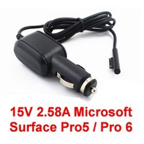 1pcs 고품질 15V 2.58A Pro5 자동차 전원 공급 어댑터 노트북 케이블 충전기 Microsoft Surface Pro 5 6|AC/DC, 없음