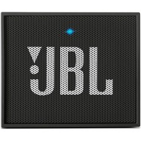 JBL GO 휴대용 무선 Bluetooth 스피커 (내장 스트랩 후크 포함) (검정색), 단일옵션, 단일옵션