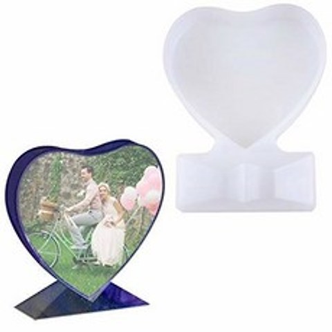 Deokke Resin Mold for Photo Frame Heart Shape Silicone Epoxy M/674444, 상세내용참조, 상세내용참조, 상세내용참조