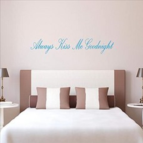 EOM x 6 Inches (High) Light Blue) Always Kiss Me Goodnight-3 [33 Inches (Wide] - E0257089FL23CY4, 33 Inches (Wide