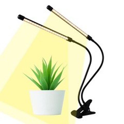 비상 실내 재배 LED식물등 조명 다육이 난초 생장등 성장등 2헤드, 전구색