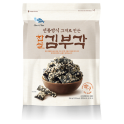 씨위드 C-WEED 찹쌀 김부각 250g | 전통방식 그대로 만든 술안주 안주 주전부리 간식 김과자 | C-WEED Seaweed Chips with Rice, 1개