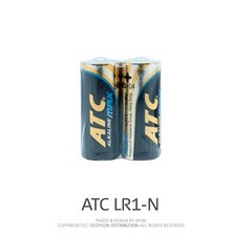 ATC LR1-N LR1(N) 알카라인건전지1.5V 건전지, 2p, 1팩