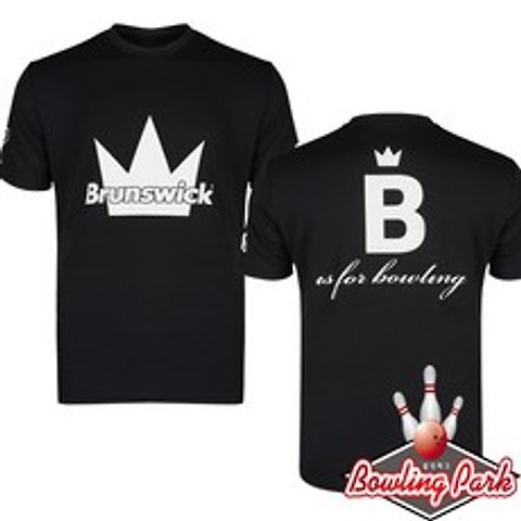 브런스윅 - 베이직 크라운 라운드 티셔츠 (블랙) / 남여공용
