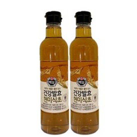 (상온)[백설]건강발효 현미식초800mlx2개, 1세트