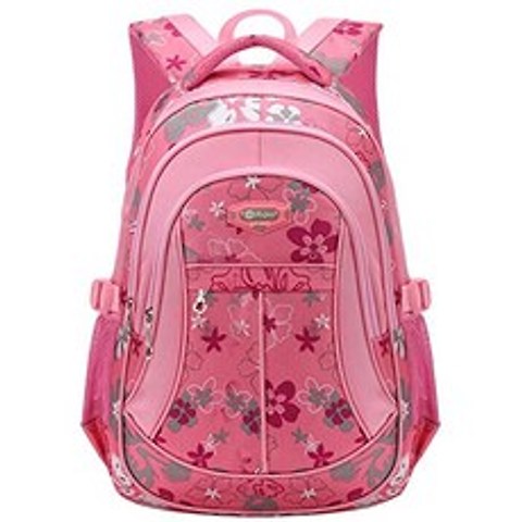Mayzero School Backpacks 소년과 소녀를위한 방수 학교 가방 내구성 여행 캠프 배낭 (3 Pink), 3 Pink, 3 Pink