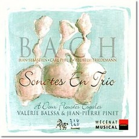 Valerie Balssa 바흐: 소나타와 트리오 (J.S.Bach / C.P.E.Bach / W.F.Bach: Sonatas and Trios), Outhere Music, Valerie Balssa / Jean-pierr..., CD
