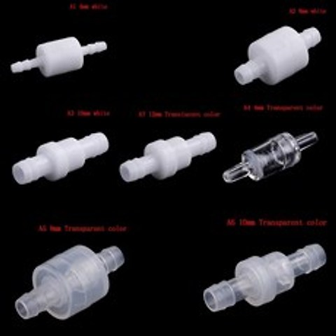 Válvula de retención en línea de plástico de Gas, A1 4mm 흰색