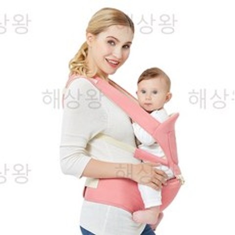 사계절 휴대용 힙시트 아기띠 ZQU1101, A-핑크