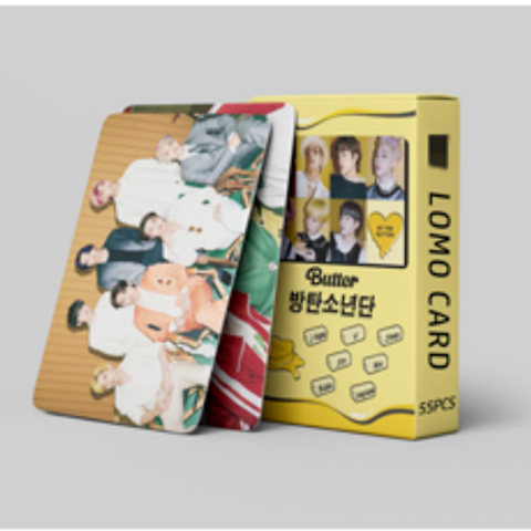 아이돌굿즈 신곡 BUTTER 굿즈 포터카드 엽서 55매 JIMIN V JUBG KOOK