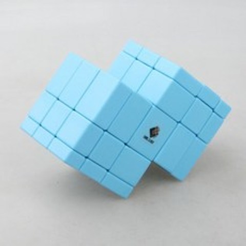 큐브 유기어스 큐브twist 2 in 1 샴 매직 큐브 미러 블록 스피드 퍼즐 conjoint 교육 완구 cubing o, 하늘색-47201598