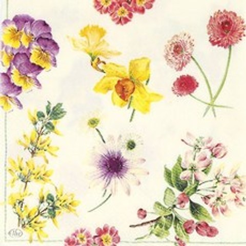 꽃들 냅킨 5장 K-11-015