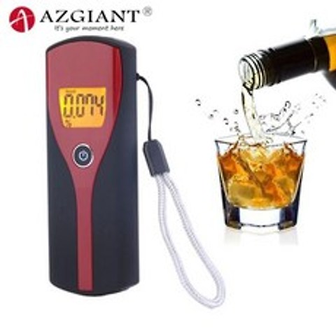 디지털 lcd 디스플레이가있는 azgiant breath alcohol tester 미니 음주 측정기 빠른 응답 안전 운전 경량, 한개옵션0