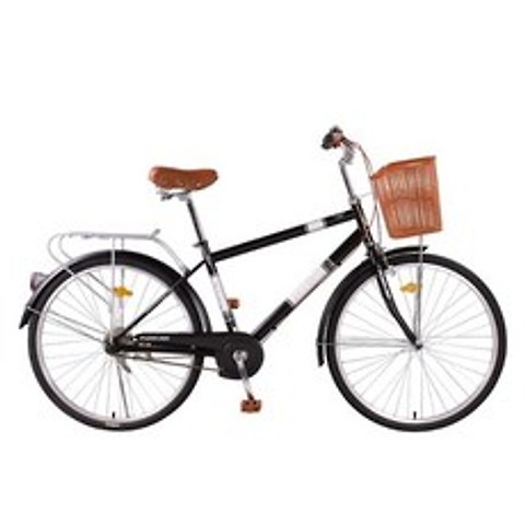 자전거 성인 남성용 통근 26 인치 레트로 시티 라이드, 검정, 56cm 180cm