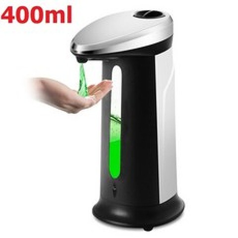 Dispensador automático de jabón líquido para baño dispensador de espuma de inducción con carga USB s, 400ml