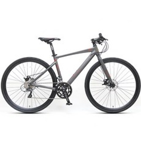 입문용 픽시 로드 사이클 카본 자전거 피닉스 자전거 700c 알루미늄 합금 도로 자전거 시마노 가변 속도 성인 남녀 학생 경주 R02, 플랫 핸들 블랙 그레이