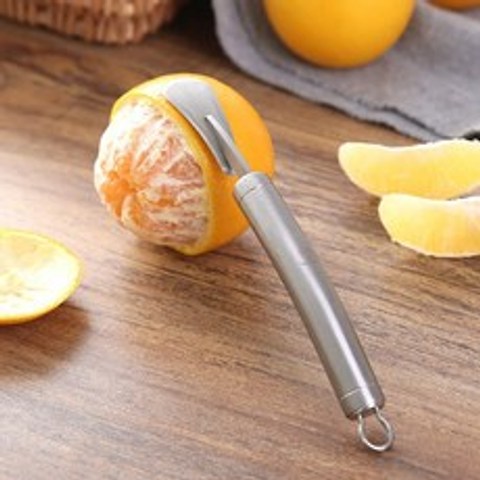 채칼 필터 슬라이서 칼 도구 과일커터 오렌지 껍질 까기 까는 도구 기계 나이프 커터 필러, C.304캐럿 오렌지 라지 사이즈 1개개
