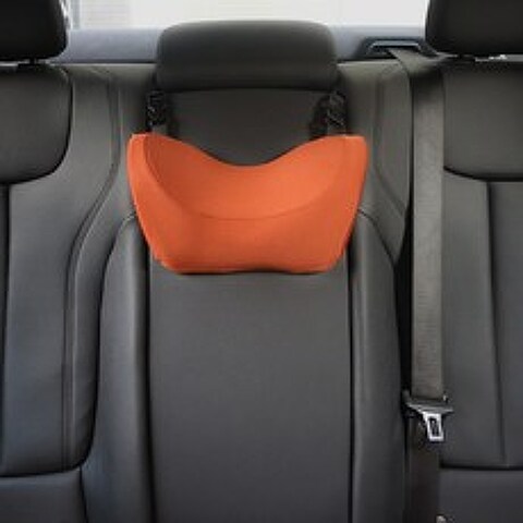 어린이 안전 벨트 컨디셔닝 고정기 보조 스트랩 어깨 보호대 간이 의자 휴대용, 머리베개-카옌브라운